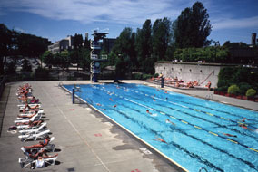 Catching rays at UBC's lap pool is a popular activity, but not without risks that most people are aware of but still choose to ignore even after lesions appear - photo by Martin Dee