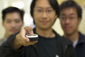 The Bluetooth universal remote invented by a team of UBC engineering students - photo by Martin Dee 
