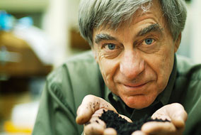 Prof. Bomke has helped make UBC into a living lab to study food systems - photo by Darin Dueck