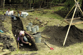 Hundreds of ancient earth ovens used by First Nations dot traditional root gathering grounds