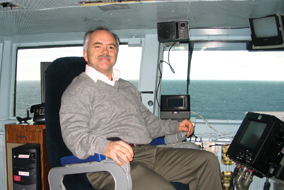 Wade Huntley aboard the USS Nimitz - photo courtesy of Wade Huntley