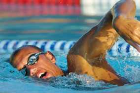 Defending 100 m freestyle world champion Brent Hayden will be battling for gold in Beijing