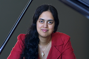 Copyright law expert Mira Sundara Rajan is also an accomplished concert pianist - photo by Martin Dee