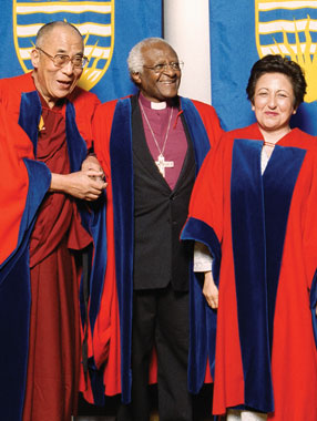 His Holiness the Dalai Lama, Archbishop Desmond Tutu, and Dr. Shirin Ebadi