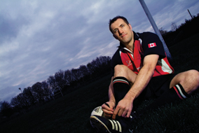 After taking a year off med school to play rugby for Canada, Jim Douglas has left the field for a career in orthopedic surgery - photo by Darin Dueck