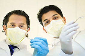 UBC dentist Chris Zed and alumnus Mark Parhar are leading dental care for the 2010 Winter Games - photo by Martin Dee