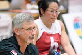 Head Coach Tim Frick has been leading the Canadian National Women's Wheelchair Basketball Team since 1990 - photo by Bogetti-Smith Photography