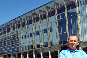 Ian Cull, Associate Vice President of Students at UBC Okanagan, says the new University Centre has been designed as a central hub of activity and services for students - photo by Jody Jacob